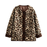 Stijlvolle panterprint coat – Perfect voor koude dagen