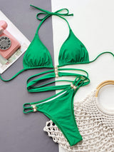 Orla | Seductive Bikini Set with Pearl Accents