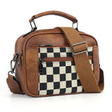 Strategia Crossbody Bag – stijlvol schaakbordpatroon voor dagelijks gebruik