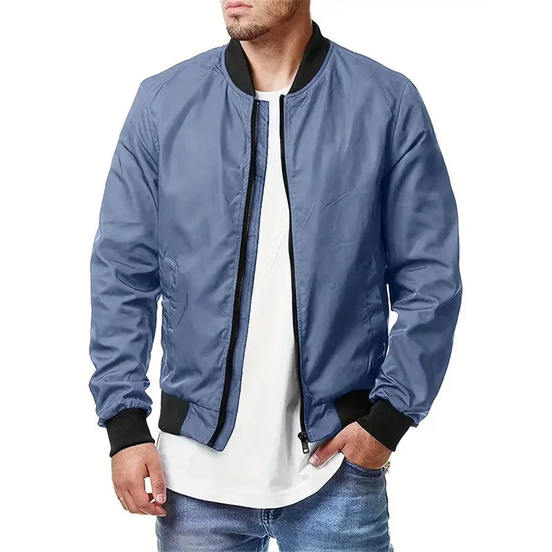 Lichte jas voor lente en herfst casual stijl

