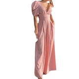 Detailansicht Talaine Marlowe Jumpsuit Damen – eleganter Wide-Leg Schnitt mit hoher Taille