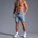 lichtblauwe sportshort heren sneldrogend
