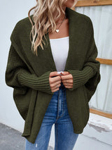 Grüner Cozy Knit Cardigan – entspannter Alltaglook

