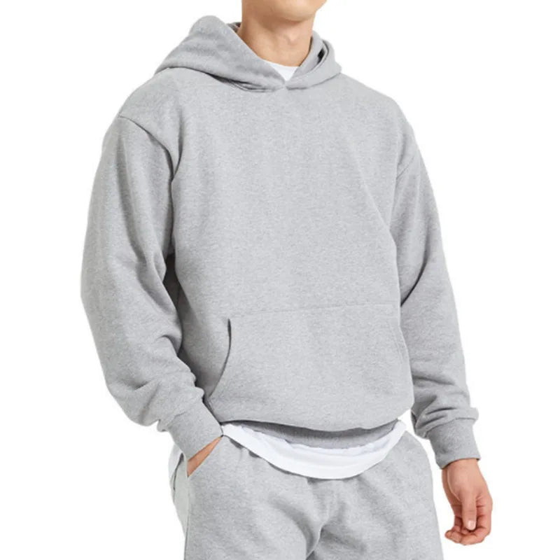 casual hoodie voor heren met capuchon

