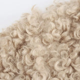 Elavine Teddyjacke | Beige Faux Fur Winterjacke mit Schnallen & Kuschel-Effekt