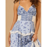 Maribelle | Boho Patchwork Maxi Dress 
