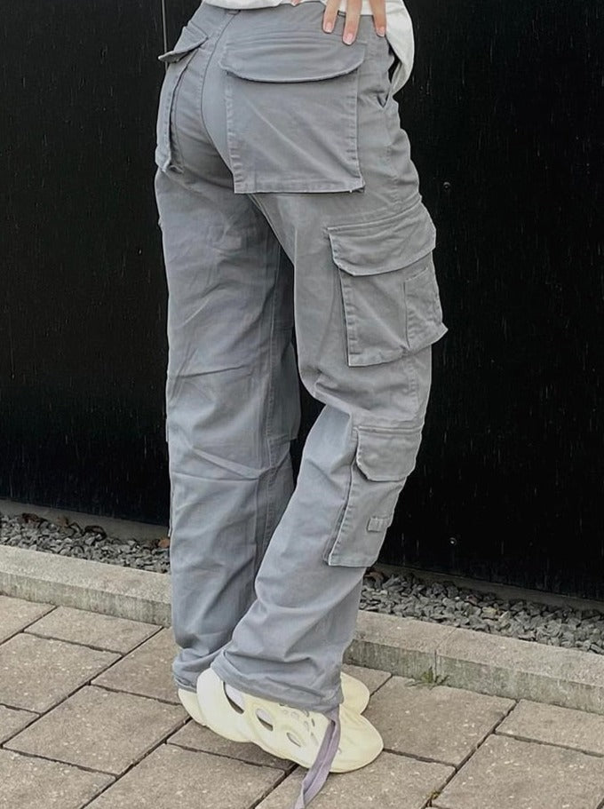 Liora Cargo Hose | Damen Wide-Leg Hose mit lockerer Passform & Taschen