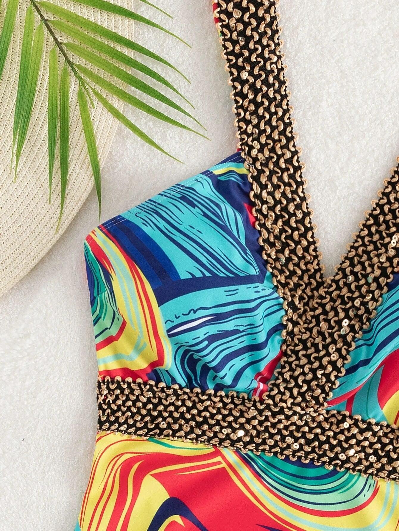 Celina | One-Piece V-Neck Swimsuit