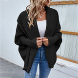 Schwarzer Strickcardigan Oversized – Casual Streetstyle
