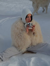 Averelle | Fluffige Kunstpelzjacke im Boho-Chic mit Oversized-Passform