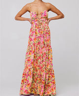 Florisia | Cut-Out Maxi Dress 