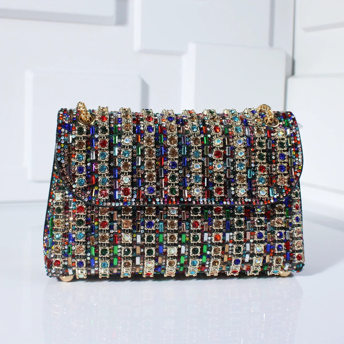GlitzGlow Mini Bag Mini Bag - Sprankelende mini tas met luxe uitstraling en magnetische sluiting.