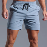 lichtblauwe sportshort heren sneldrogend
