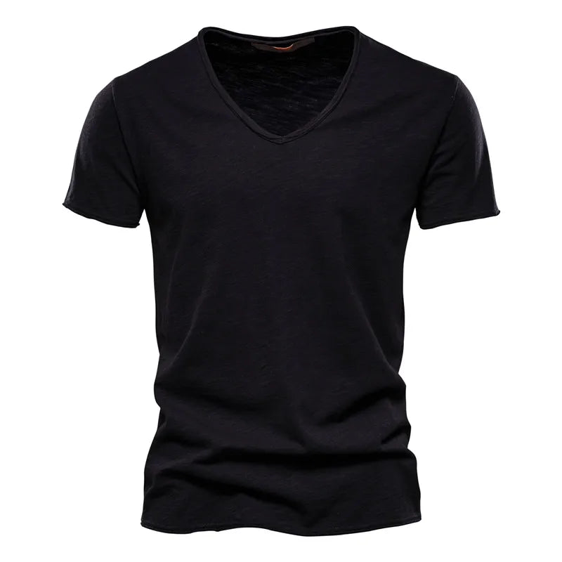 Zwart heren T-shirt met moderne fit en ademende stof