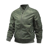 effen kleur baseballjack voor mannen
