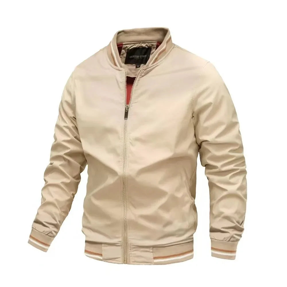 Zomerse lichtgewicht bomberjas slim fit

