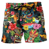 Trendy zwembroek met urban graffiti-patroon voor zomerlook


