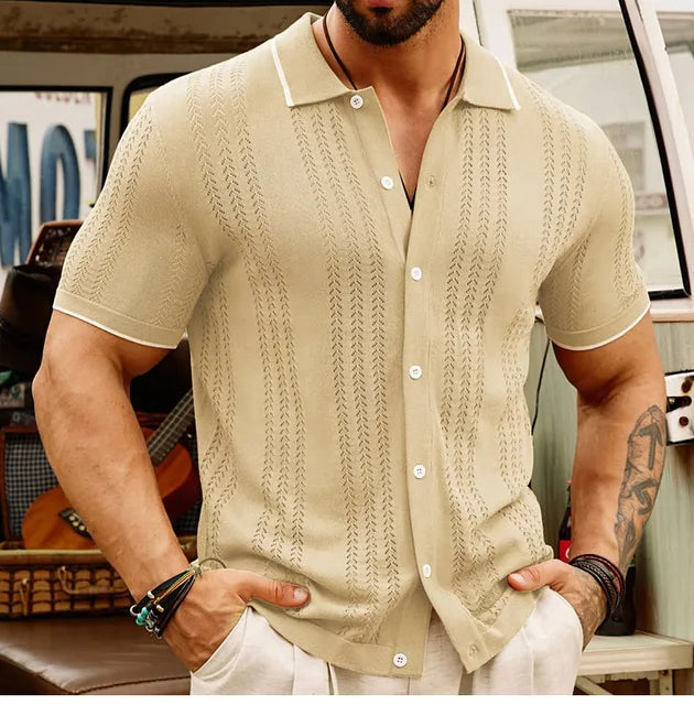retro zomerset met verticale strepen
