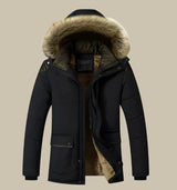 winterproof parka in waterafstotend materiaal

