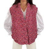 Poppy Puffer Bodywarmer für Damen im Retro-Design