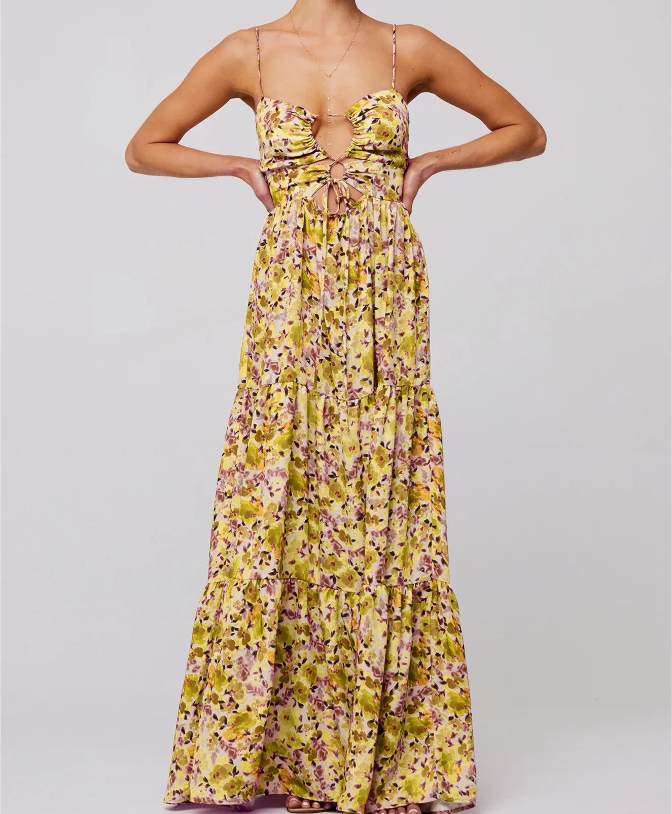 Florisia | Cut-Out Maxi Dress 