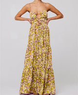 Florisia | Cut-Out Maxi Dress 