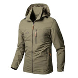 Lichtgewicht Tactische Windbreaker met Capuchon, groen