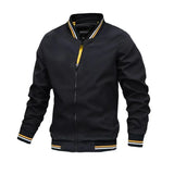 Slim fit bomberjack mannen zwart lente zomer

