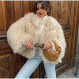 Averelle | Fluffige Kunstpelzjacke im Boho-Chic mit Oversized-Passform