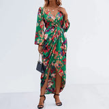 zomerse jurk met kleurrijke bloemenprint
