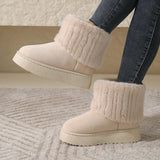 Fjorna Winter Boots in Beige mit luxuriösem Warmfutter