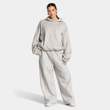 Leoparden-Loungeset Damen mit oversized Hoodie und weiter Hose