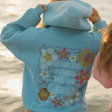 Florina Coast | Bestickter Hoodie - Where the Flowers meet the Ocean -