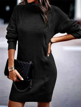 CozyKnit Sweater Dress | Mini Dress 