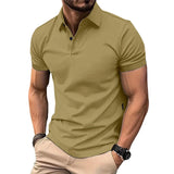 geelbruin polo shirt heren modern
