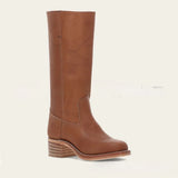 Cognac Cassidy Western Boots von Talaine mit hohem Schaft