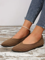 Hellbraune Breeza Ballerinas von Talaine bequem getragen