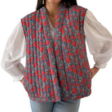 Poppy Bodywarmer ohne Ärmel mit farbenfrohem Print
