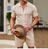 groene zomerset met casual uitstraling
