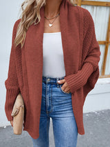 Brauner Cozy Knit Cardigan – lässige Damenstrickmode
