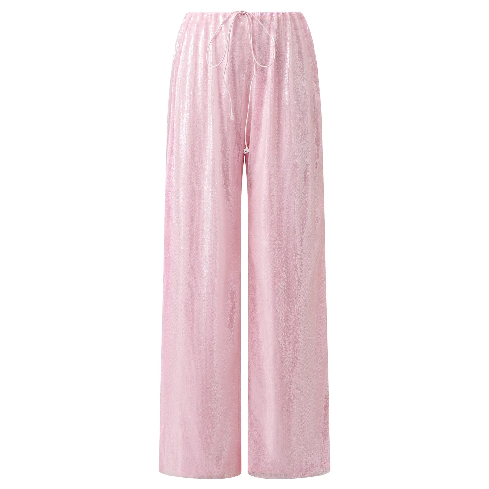 Celestina Pailletten Palazzohose Damen in Rosa