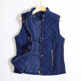 Blaue gesteppte Noelle Bodywarmer ohne Ärmel für Damen
