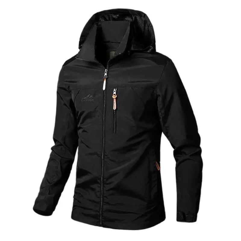 Heren Combat Jas – Geschikt voor Hiking & Fietsen. zwart