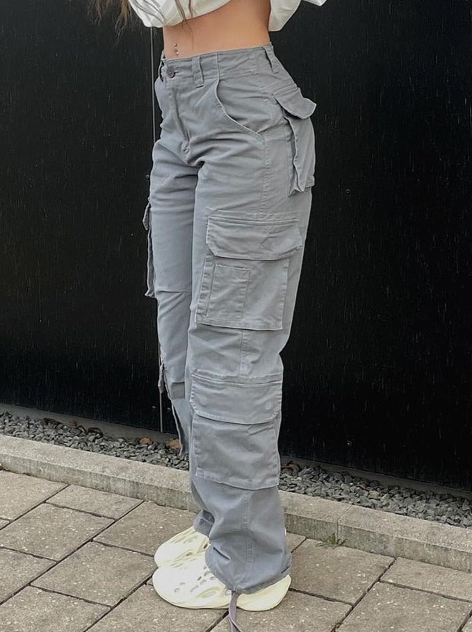 Liora Cargo Hose | Damen Wide-Leg Hose mit lockerer Passform & Taschen