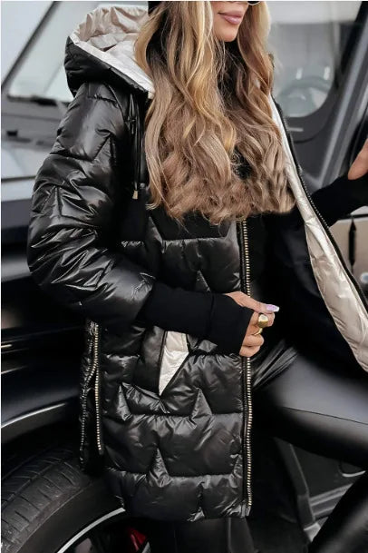 Velmora Damen Steppjacke in Schwarz
