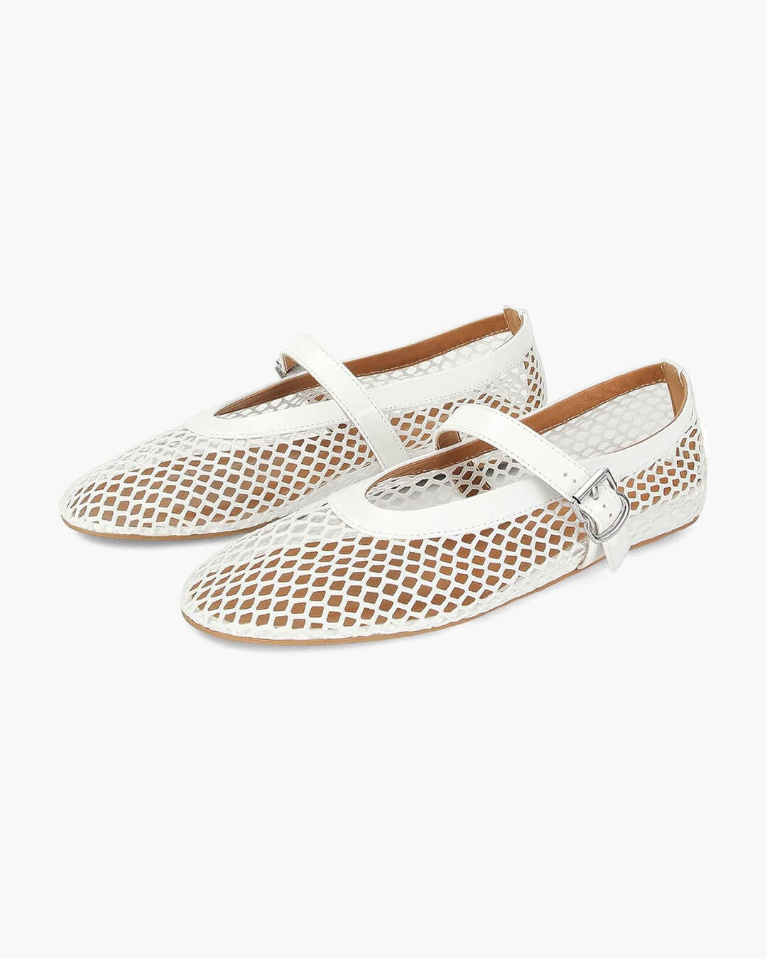 Nerella Mesh Mary-Janes | Luftige Mesh-Ballerinas mit Riemchen & stylischer Passform