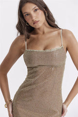 Dazzling Diva Maxi-Kleid mit Spaghettiträgern
