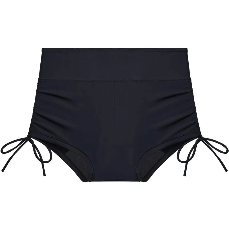 Perioden-Schwimmshorts Damen Schwarz auslaufsicher – Nimira Swim von Talaine, High-Waist Modell