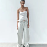 Shimmer Top in Silber für festliche Looks