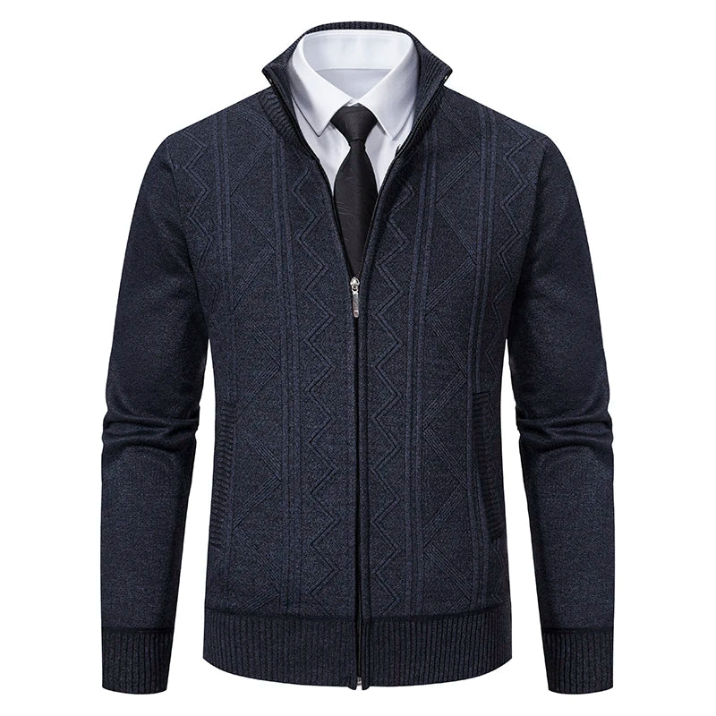 luxe katoenen gebreid vest voor heren

